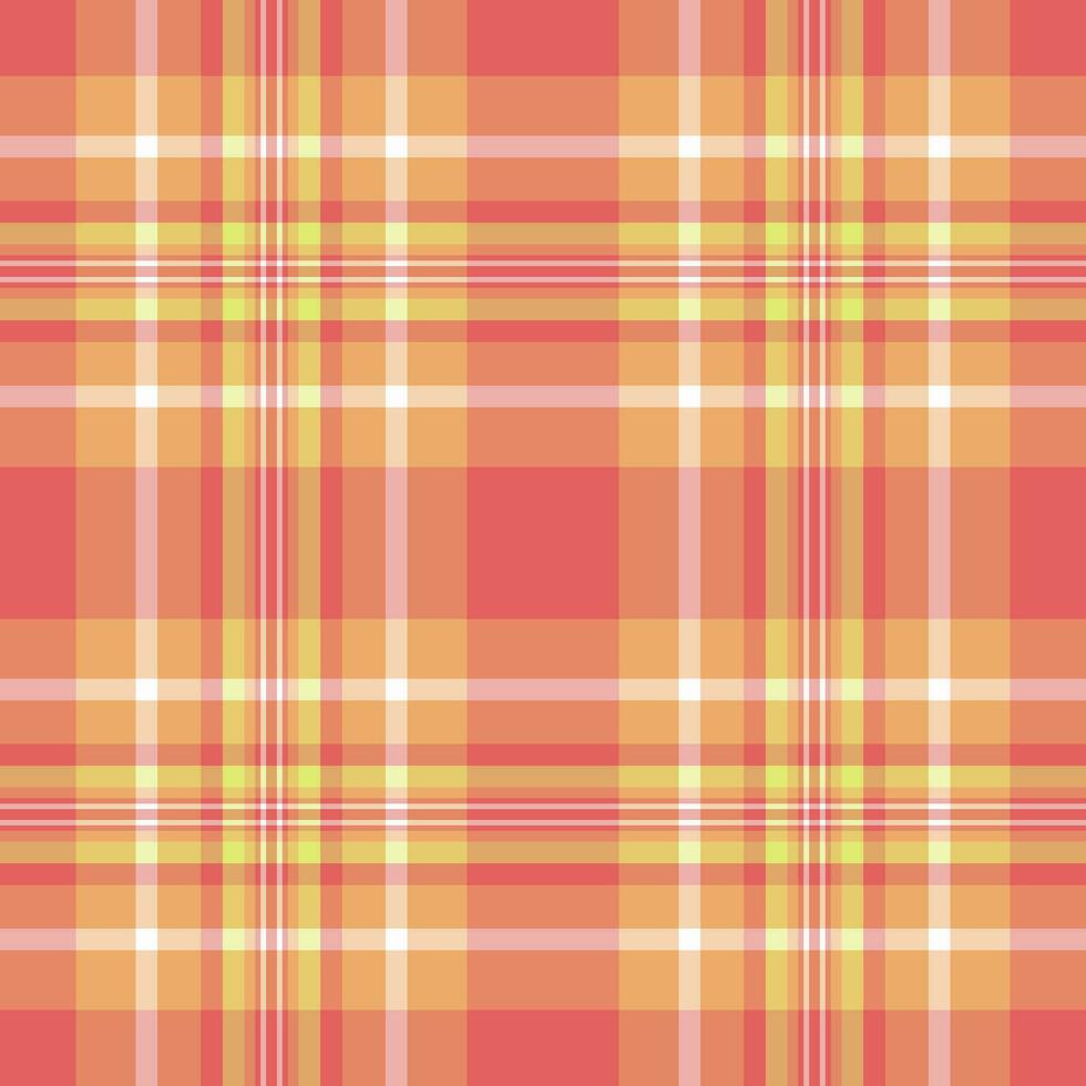 Textur Vektor Muster von prüfen nahtlos Tartan mit ein Hintergrund Plaid Textil- Stoff.