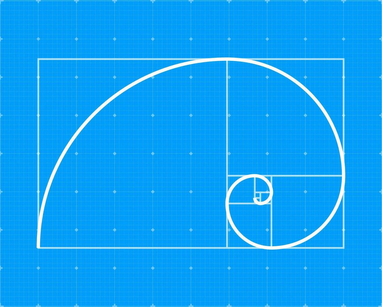 golden Ration. abstrakt geometrisch Hintergrund. Vektor Lager Illustration. Vektor Illustration