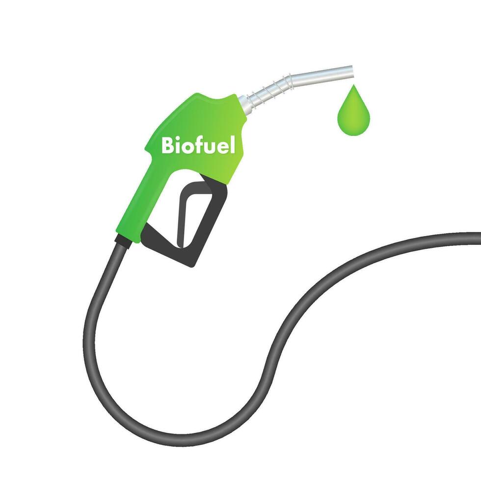 biobränsle gas station. eco bensin. vektor stock illustration