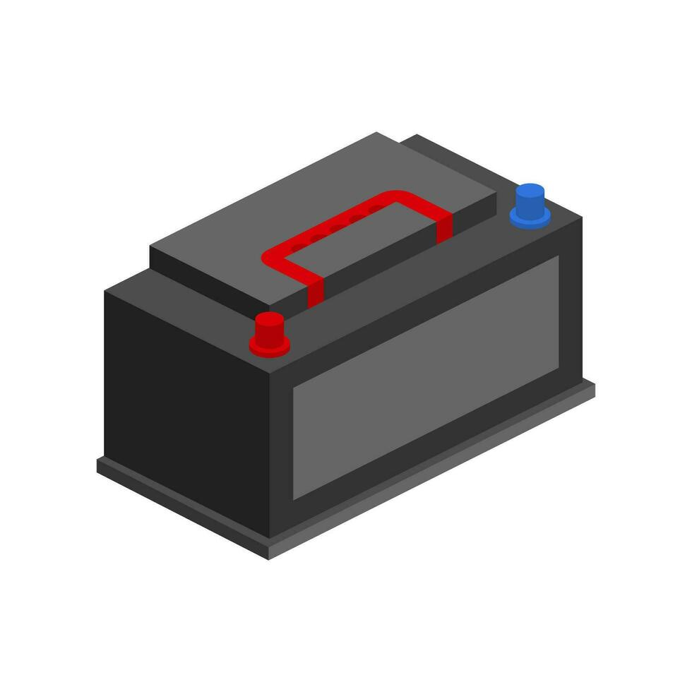 Auto Batterie Symbol. Akkumulator Batterie Energie Leistung. Vektor Lager Illustration