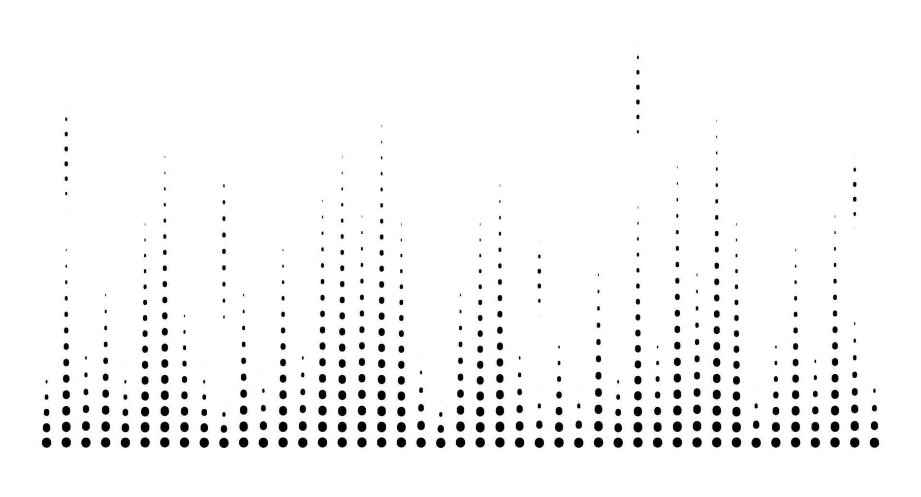 abstrakter gepunkteter Equalizer. vertikale Punkte. Vektor-Illustration vektor