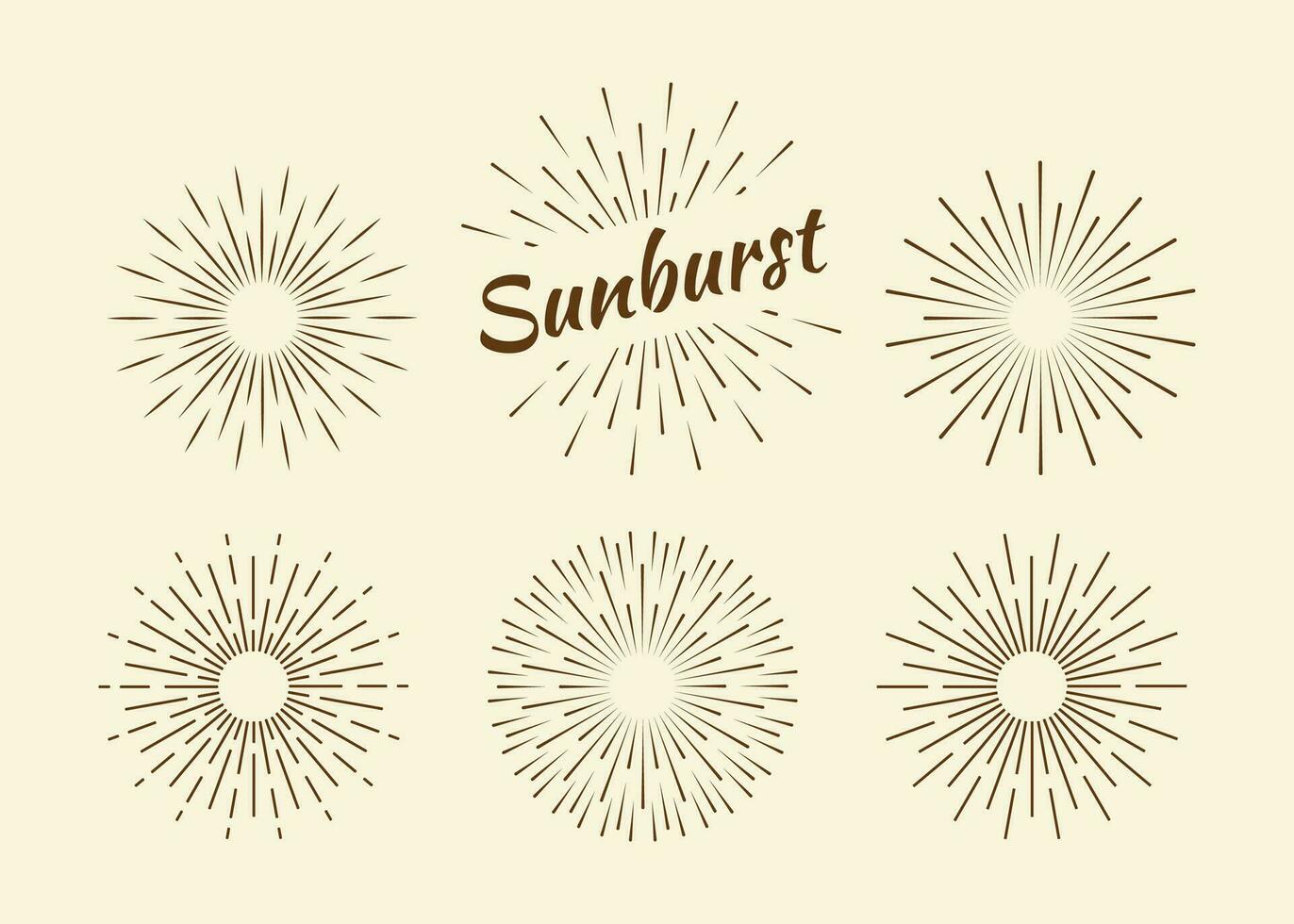 sunburst uppsättning guld stil isolerat på bakgrund för logotyp, emblem, logotyp, märka. fyrverkeri explosion, stjärna. vektor stock illustration