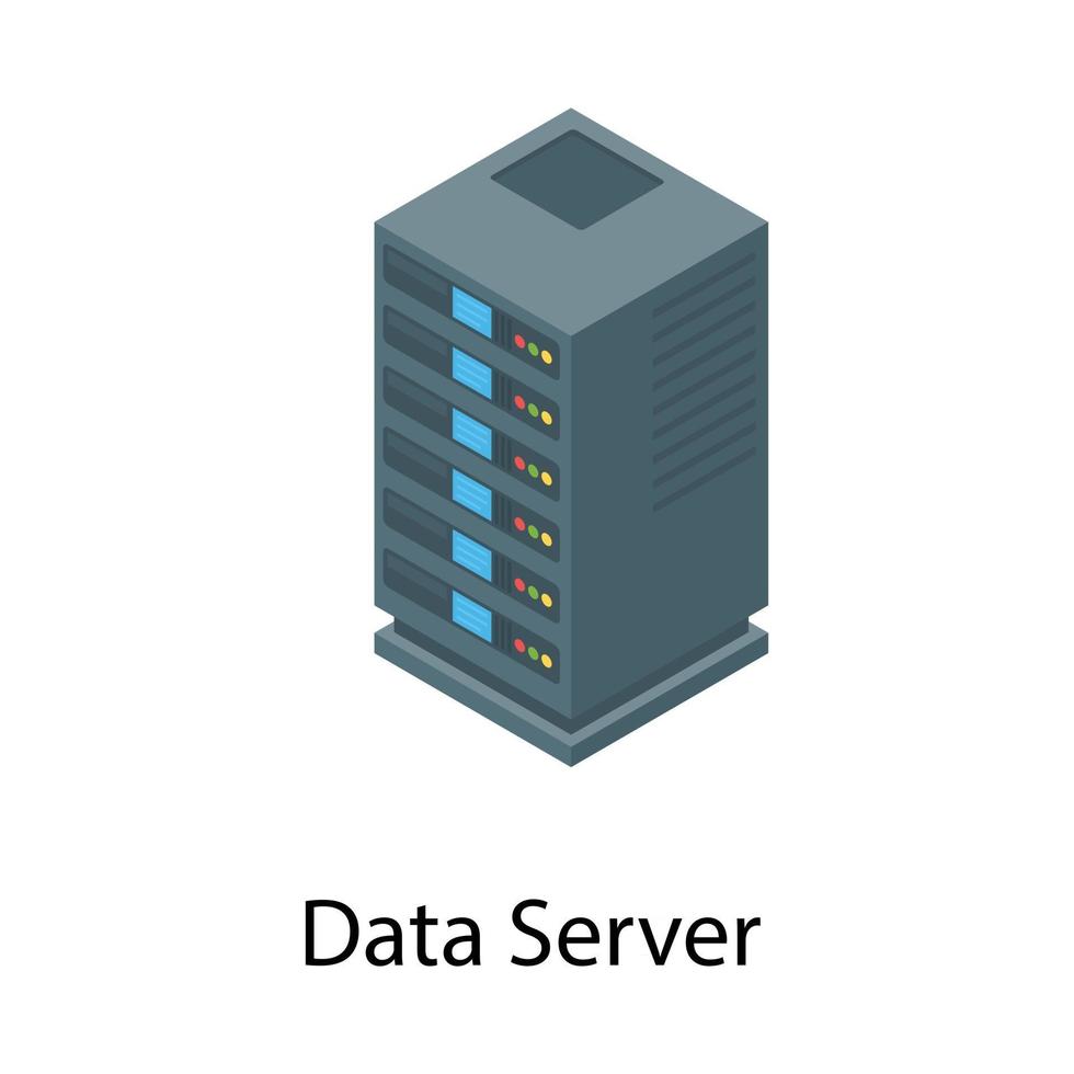 datalagringsserver vektor