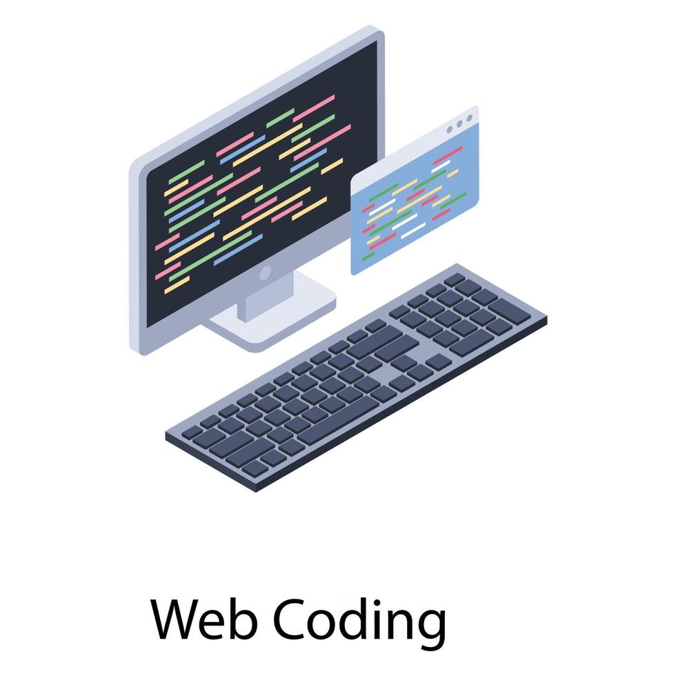 Webcodierungskonzepte vektor