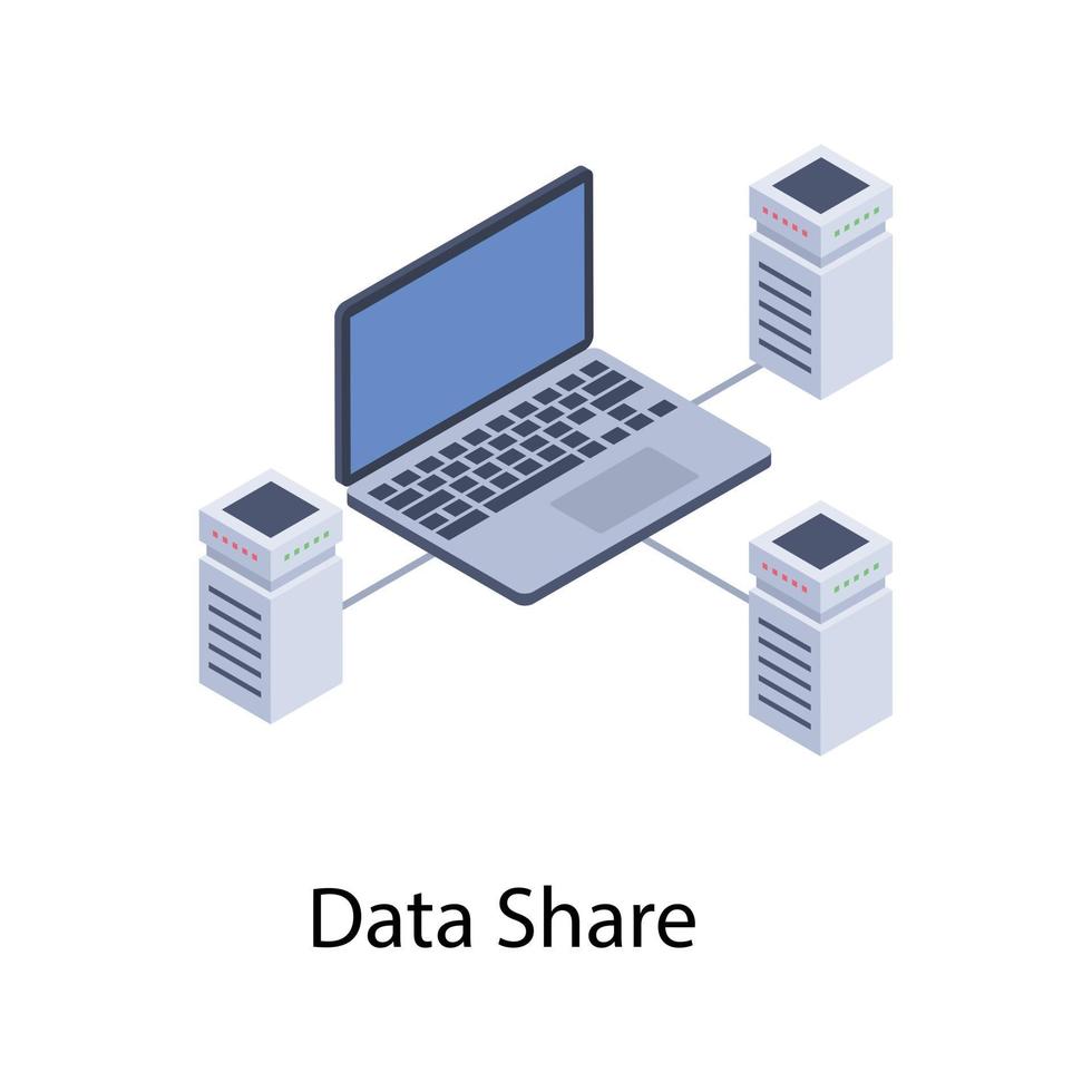 datacentrets nätverk vektor