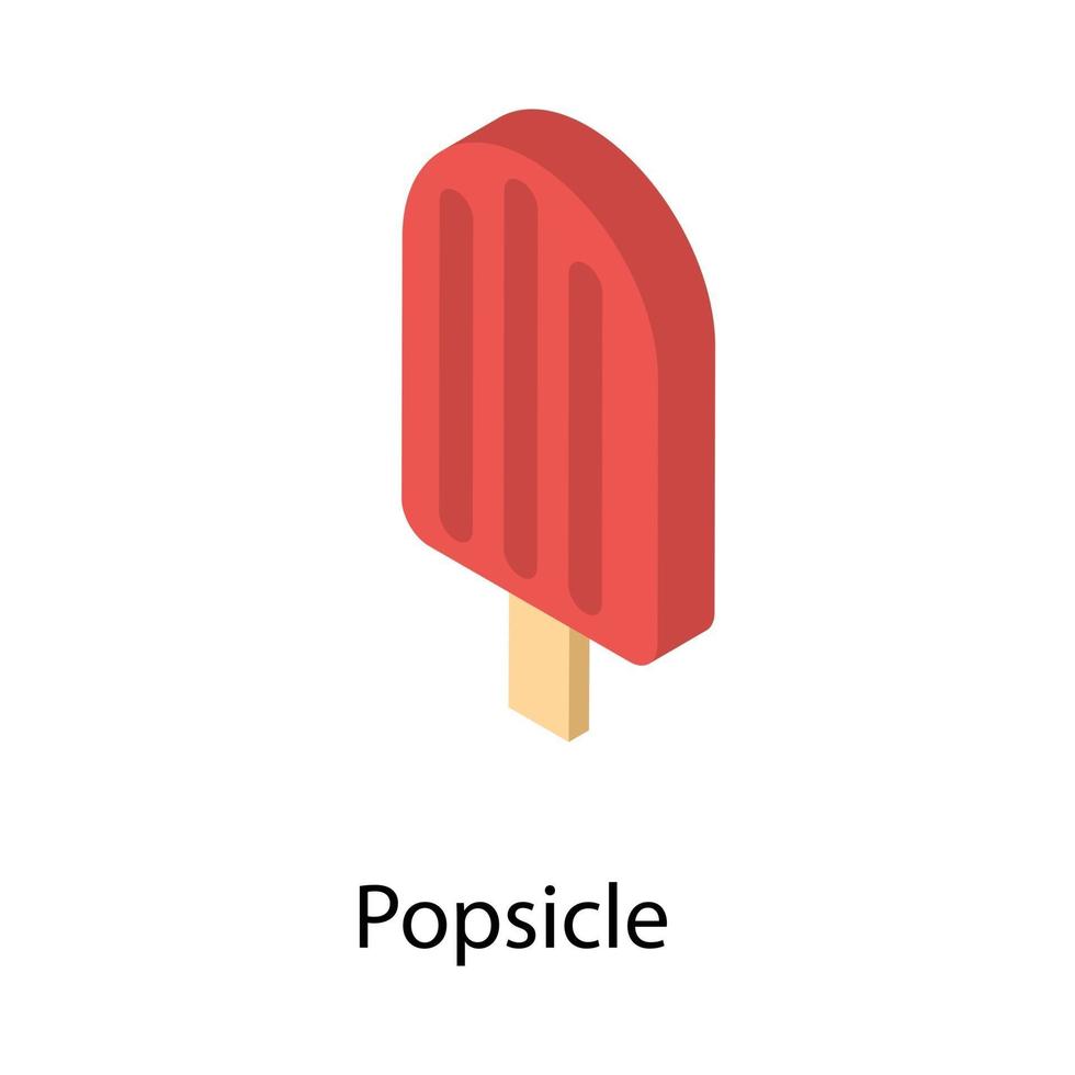 trendiga popsicle-koncept vektor