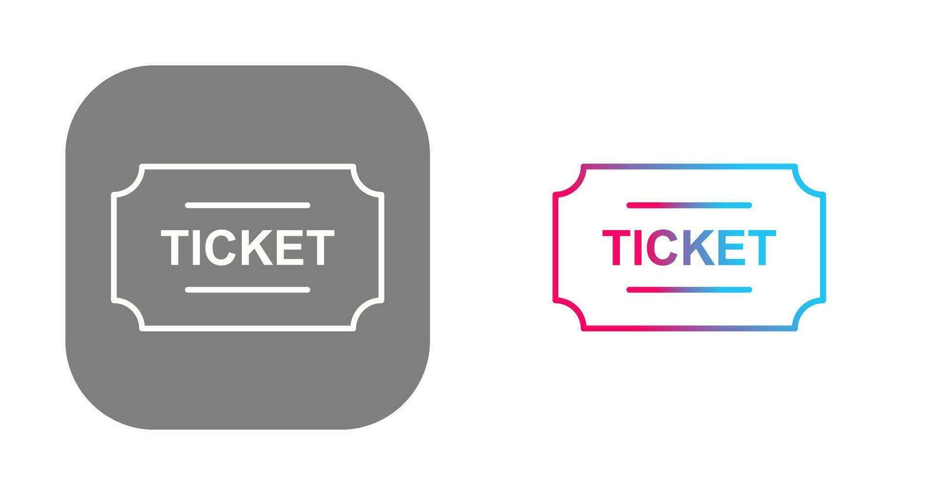 Ticket-Vektor-Symbol vektor