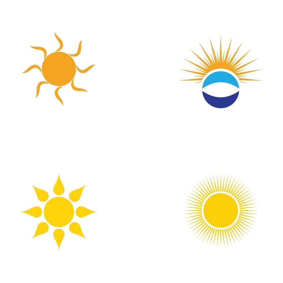 sol vektor illustration ikon logotyp mall design