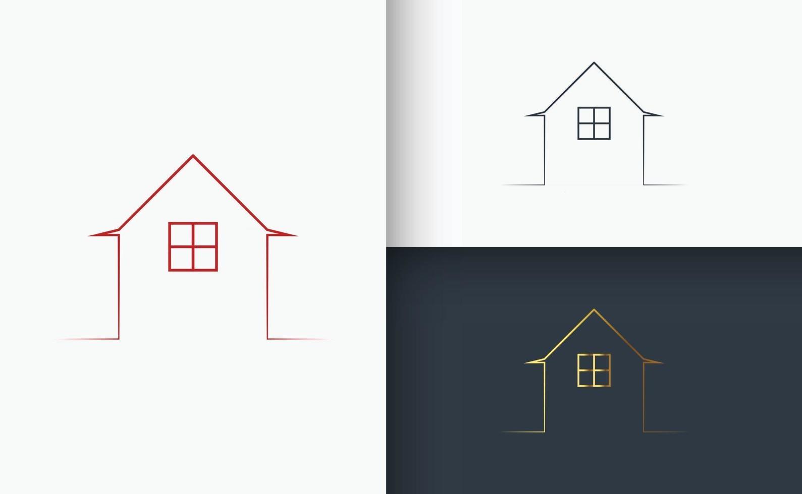 fastigheter och konstruktion logotyp set vektor