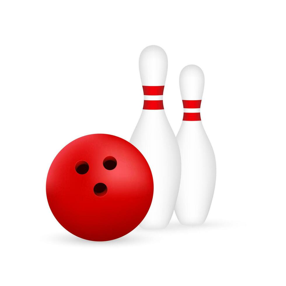 bowling affisch. bowling spel fritid begrepp. vektor stock illustration
