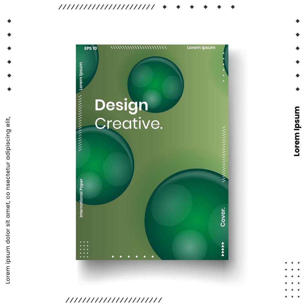 Cover-Design-Vorlagenset vektor