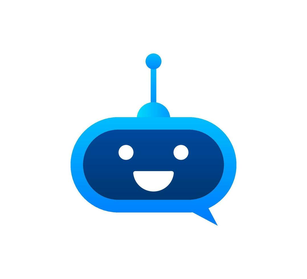 Roboter Symbol. bot Zeichen Design. Chatbot Symbol Konzept. Stimme Unterstützung Bedienung bot. online Unterstützung bot. Vektor Illustration
