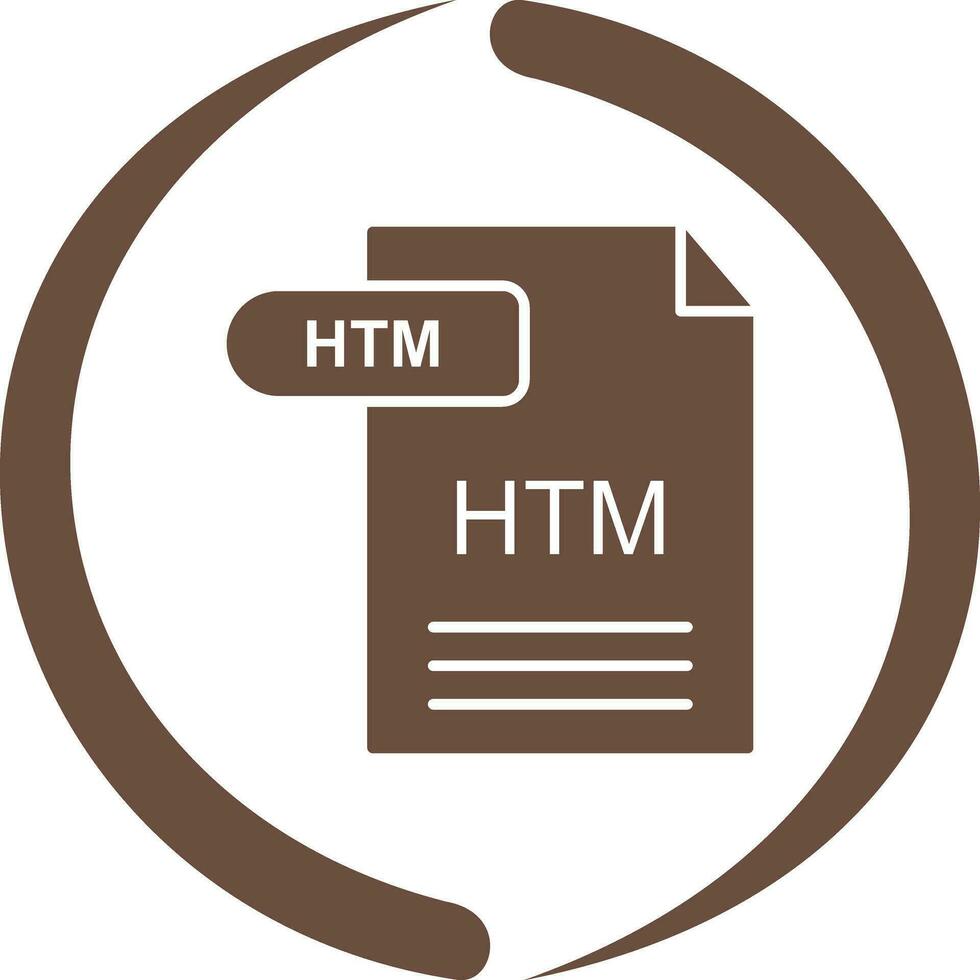 Htm-Vektorsymbol vektor