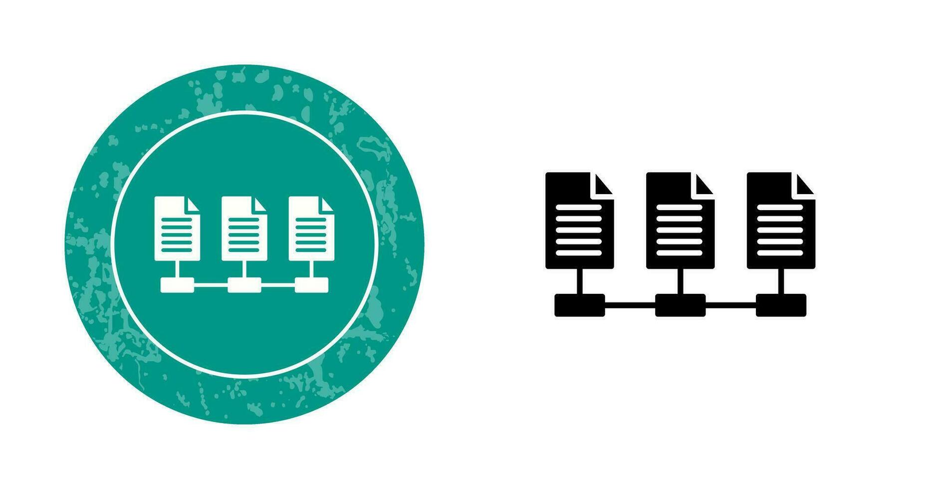 Vektorsymbol für Netzwerkdateien vektor