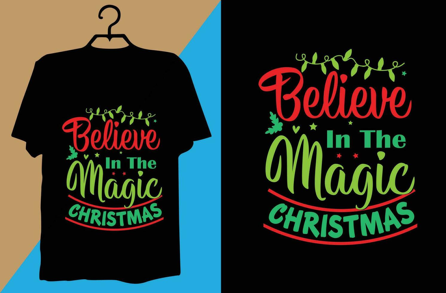 Weihnachts-T-Shirt-Design vektor