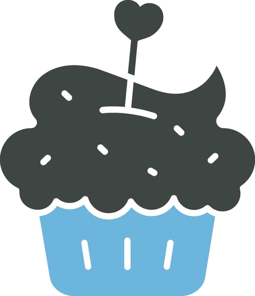 muffin ikon bild. vektor