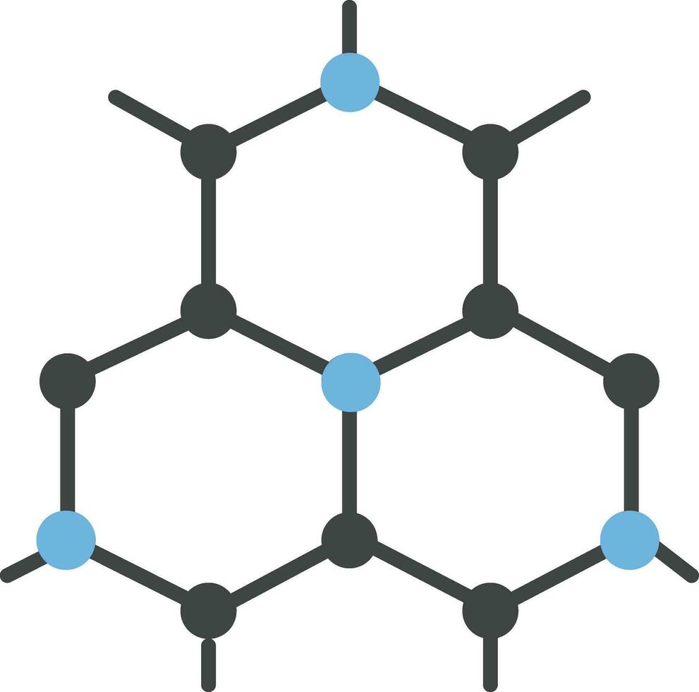 Nanotechnologie Symbol Bild. vektor