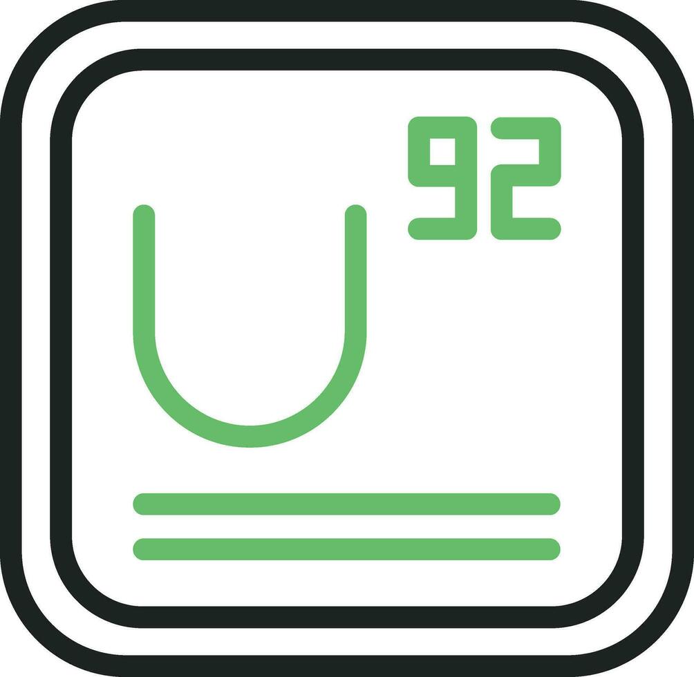 Uran Symbol Vektor Bild. geeignet zum Handy, Mobiltelefon Apps, Netz Apps und drucken Medien.