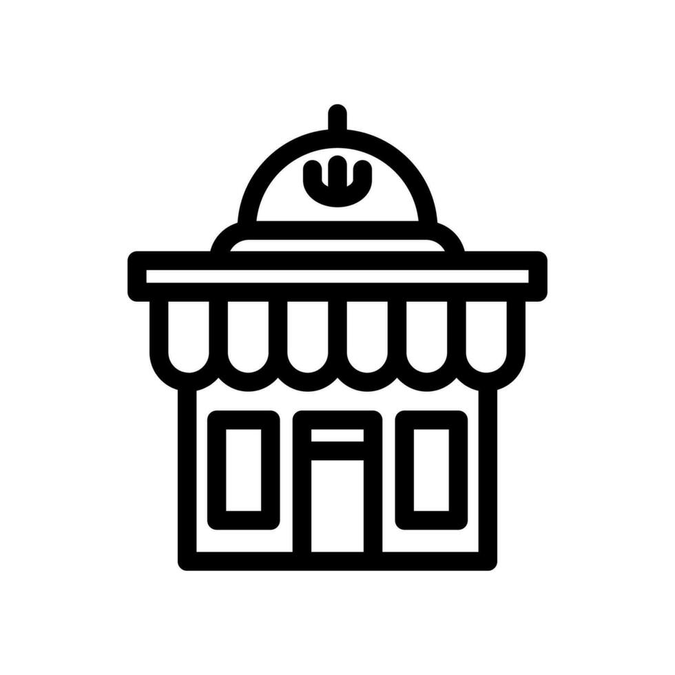 restaurang byggnad ikon eller logotyp isolerat tecken symbol vektor illustration - samling av hög kvalitet svart stil vektor på vit bakgrund