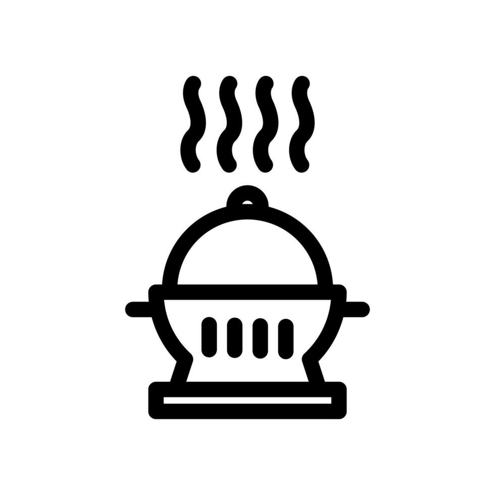 heiß Essen Symbol Design. Vektor Symbole im modisch und modern Linie Stil auf Weiß Hintergrund geeignet zum das Bedürfnisse von Webseiten, Programmierer, Entwickler und Designer. Symbol Vektor