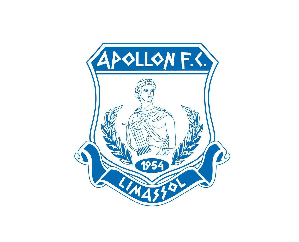 apollon limassol klubb logotyp symbol cypern liga fotboll abstrakt design vektor illustration