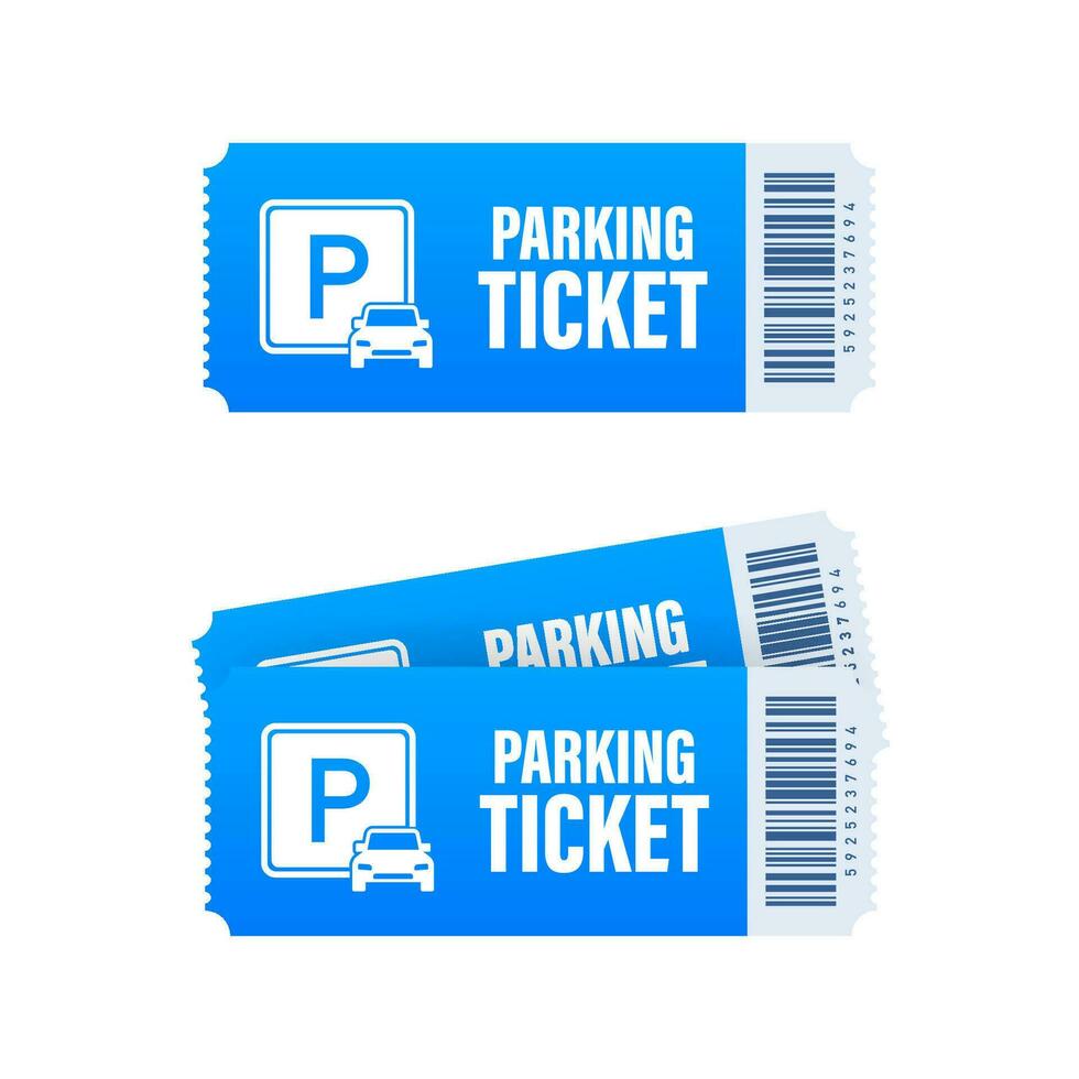 Parkplatz Eintrittskarten, großartig Design zum irgendein Zwecke. Parkplatz Zone. Vektor Lager Illustration