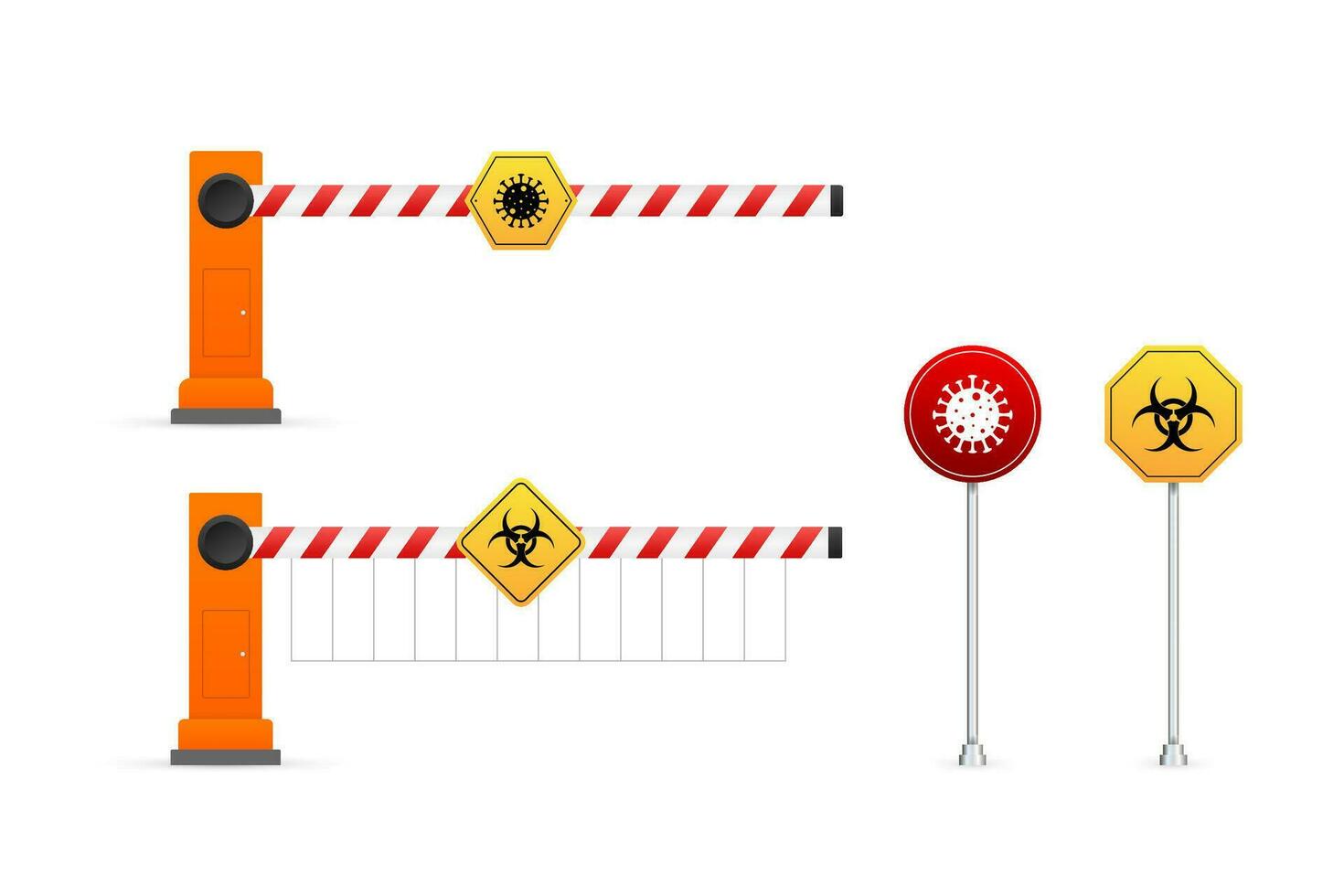 Corona Virus Verhütung. Corona Virus Infektion. Achtung Symbol. Vektor Lager Illustration