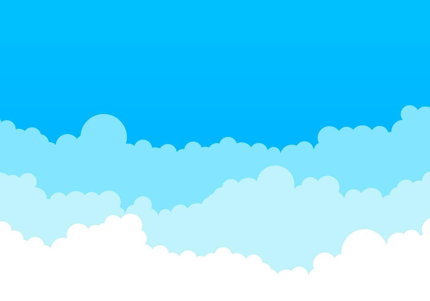 Himmel und Wolken Hintergrund. stilvoll Design mit ein eben Poster, Flyer, Postkarten, Netz Banner. Vektor Lager Illustration