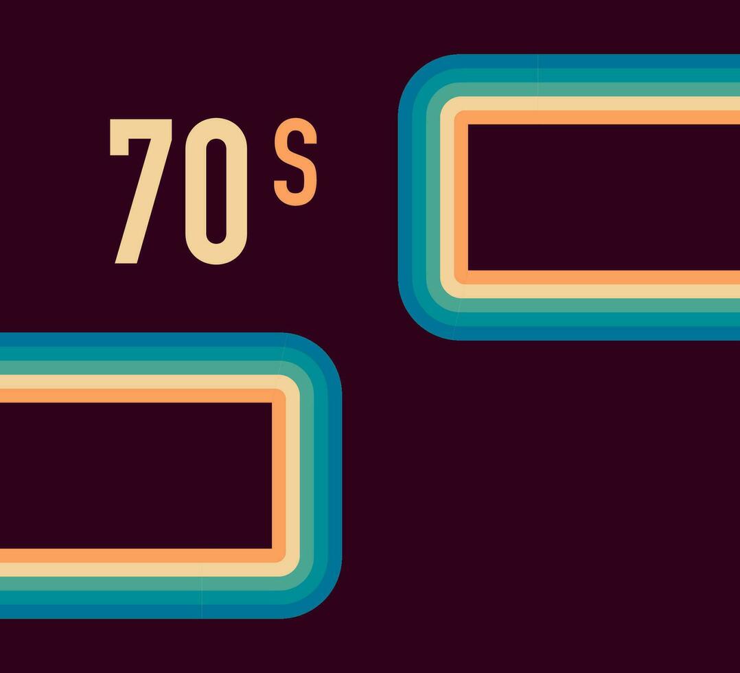 70-talet, 1970 abstrakt vektor stock retro rader bakgrund. vektor illustration.