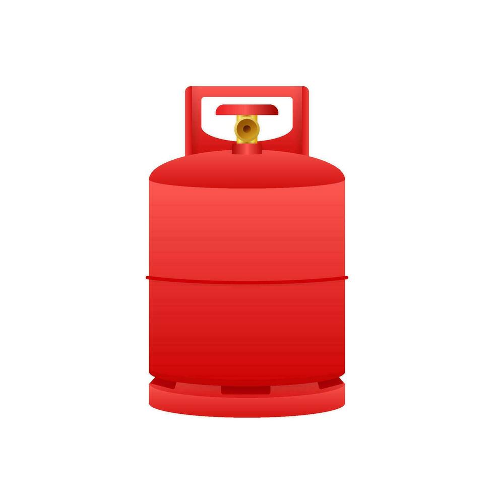 gas cylinder tank. lpg propån flaska ikon behållare. syre gas. vektor stock illustration