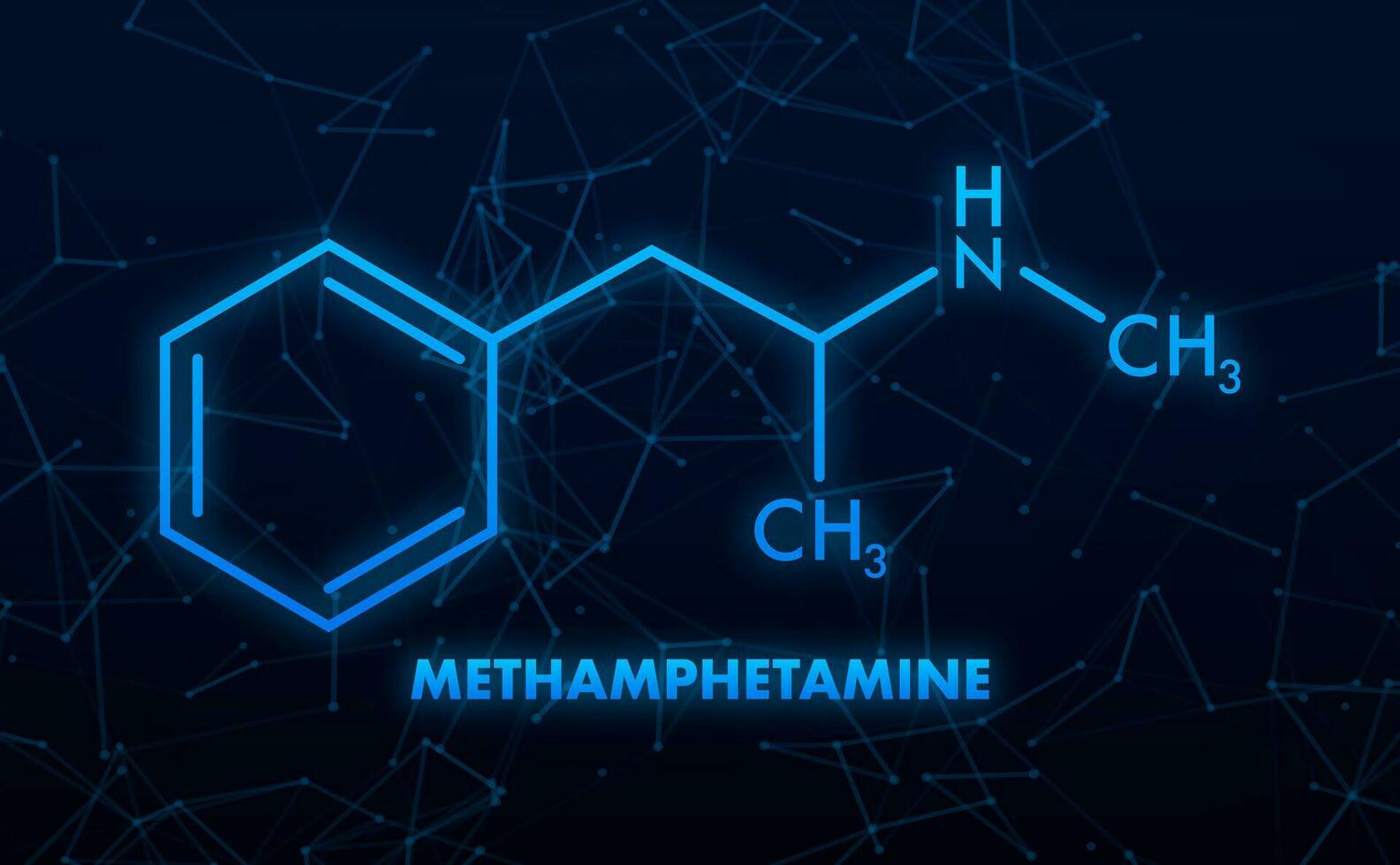 Methamphetamin Formel, großartig Design zum irgendein Zwecke. vektor