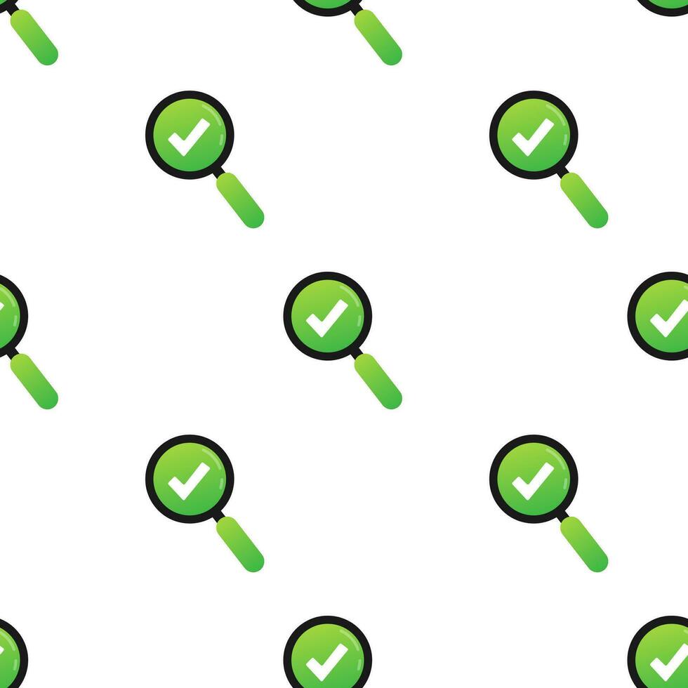 bock med lupp. grön godkänd mönster på vit bakgrund. vektor stock illustration