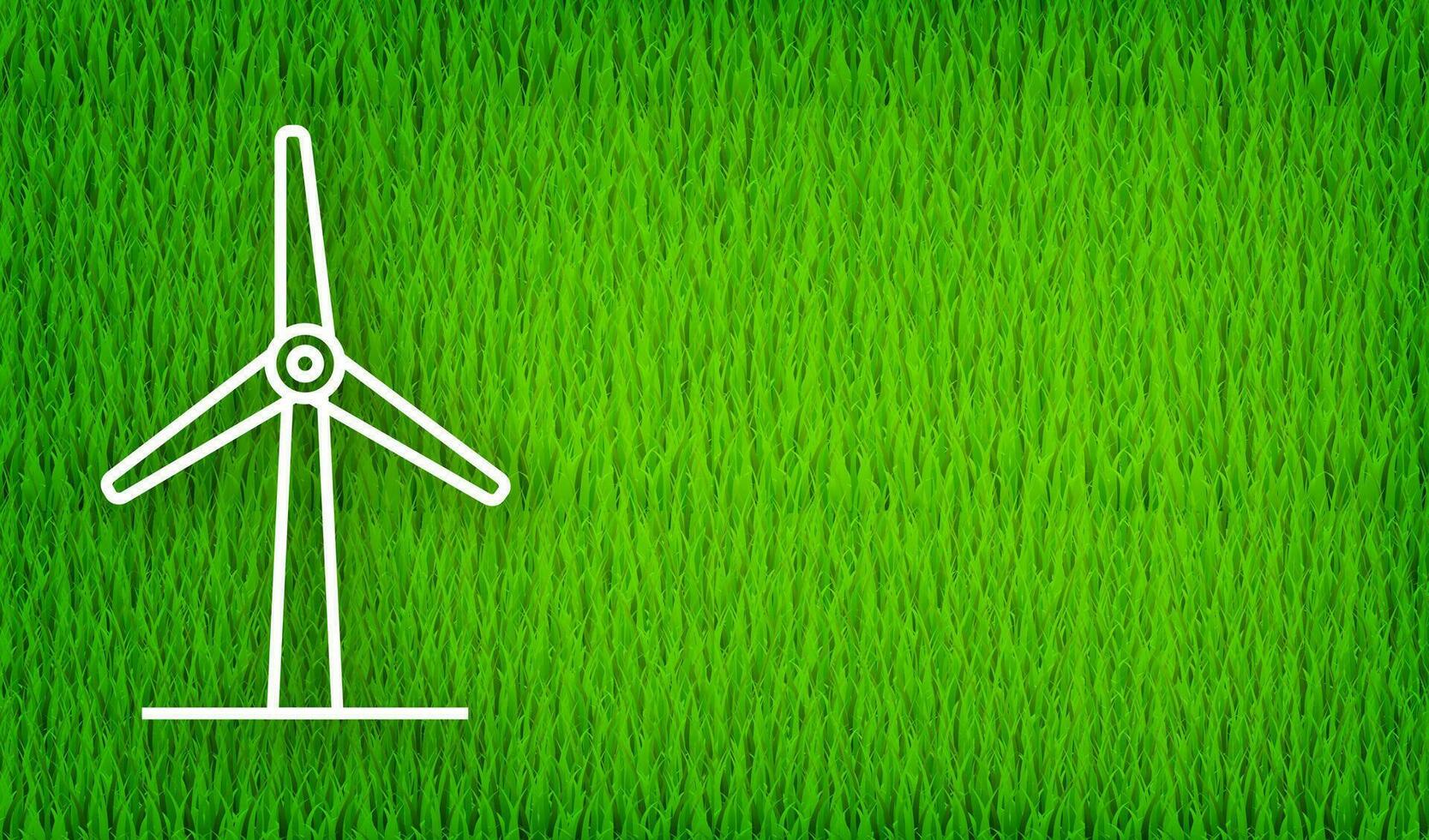 väderkvarn ikon på grön bakgrund. sol- kraft. spara planet. rörelse grafik vektor