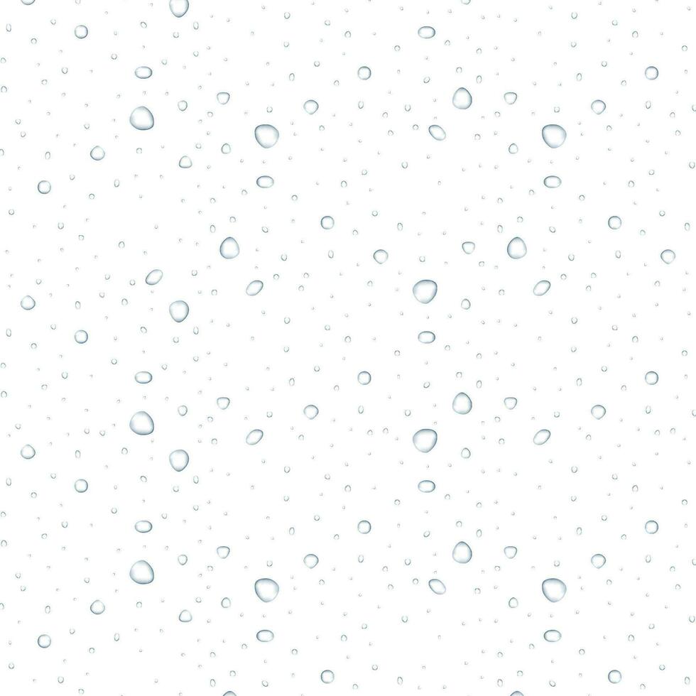 transparent vatten släppa på ljus grå bakgrund. vektor illustration.