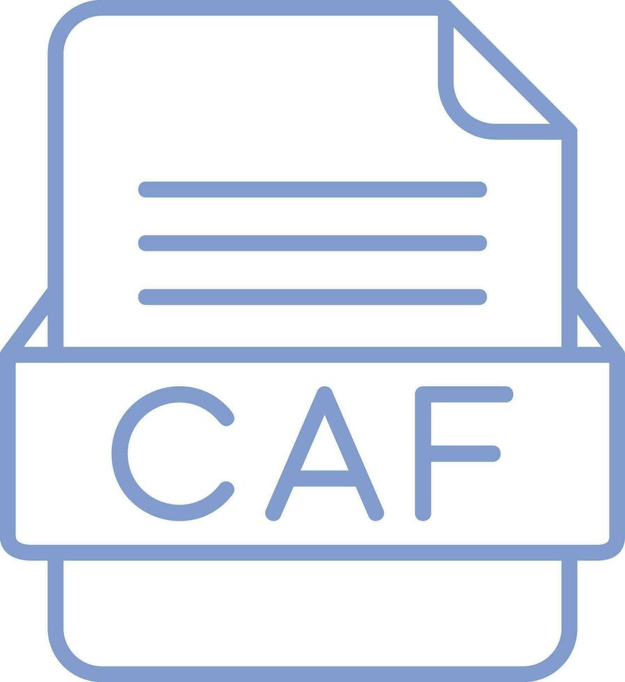 caf Datei Format Vektor Symbol