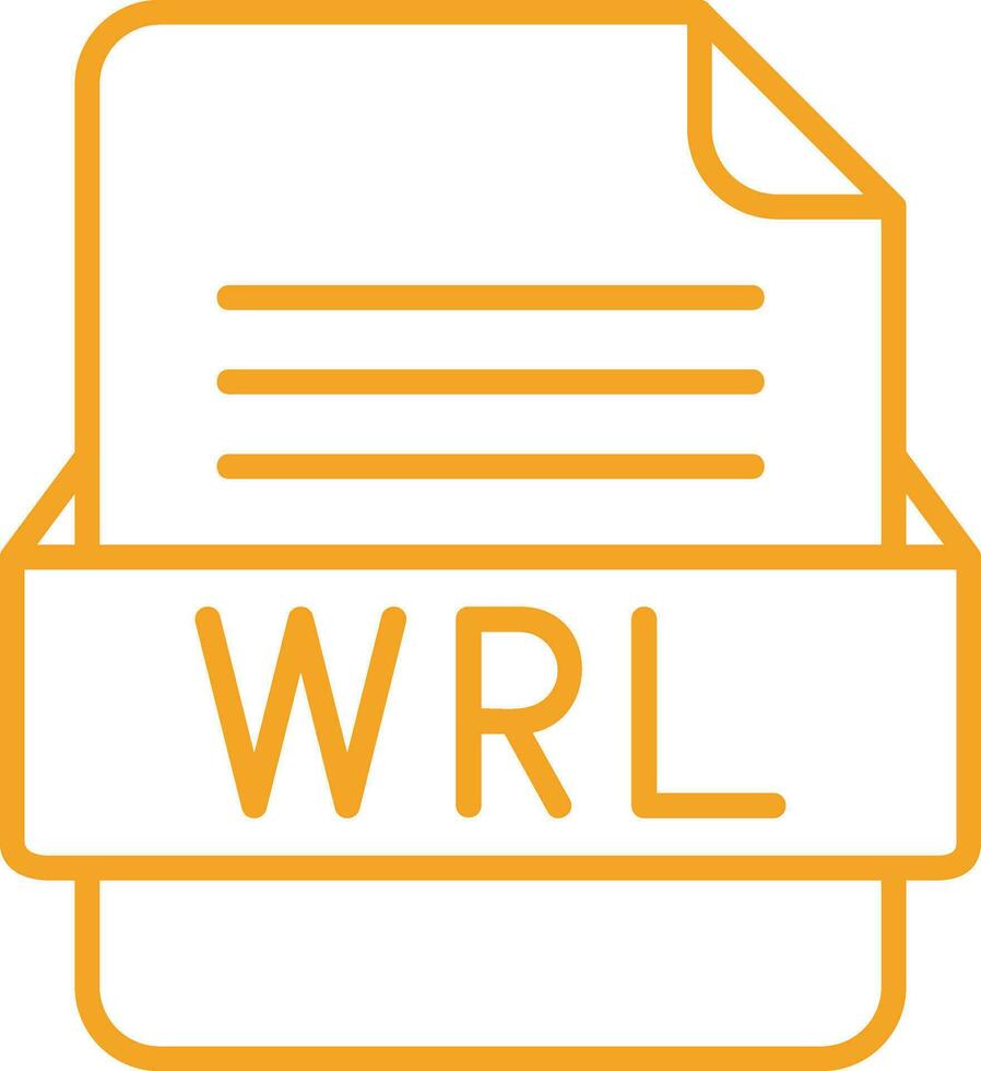 Wrl Datei Format Vektor Symbol