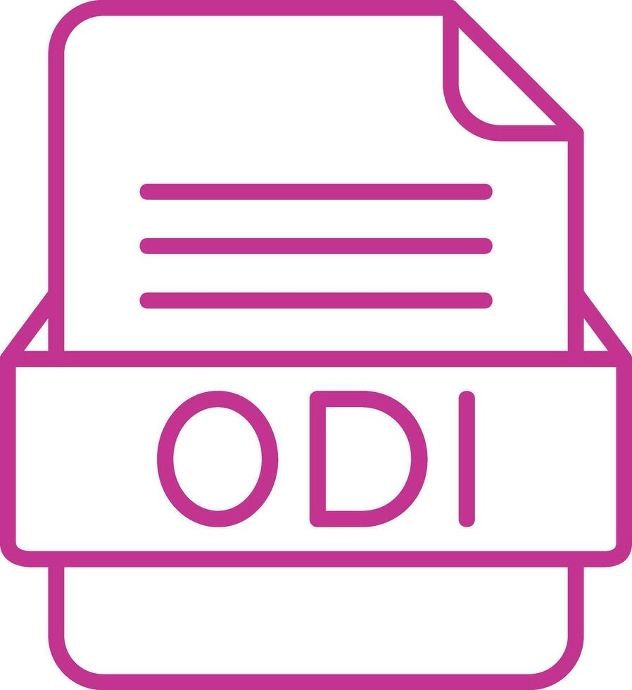 odi Datei Format Vektor Symbol