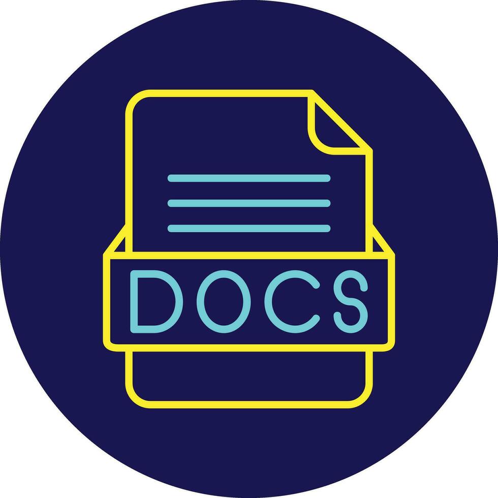 docs Datei Format Vektor Symbol