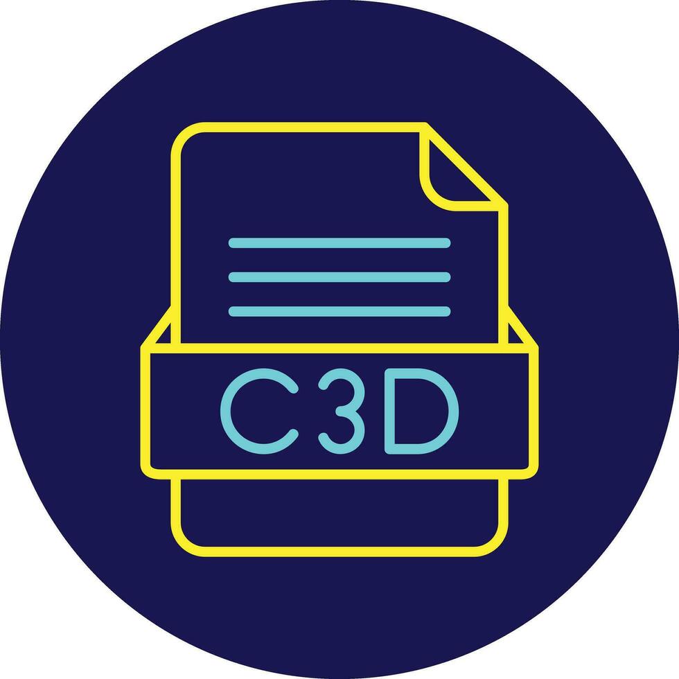 c3d Datei Format Vektor Symbol