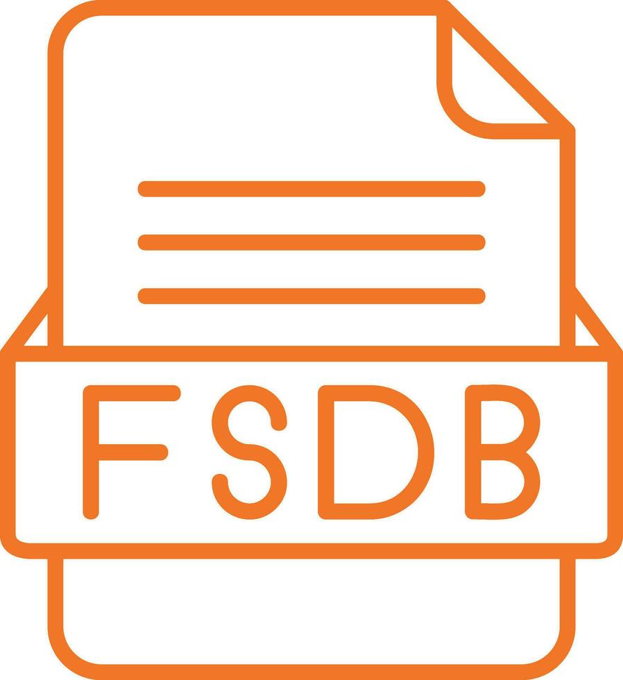 fsdb Datei Format Vektor Symbol