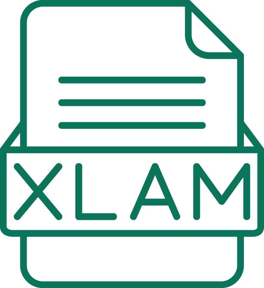 xlam Datei Format Vektor Symbol