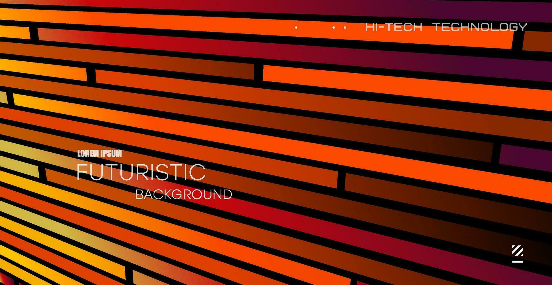 hell gestreift Hintergrund. Orange Beleuchtung Hintergrund mit diagonal Streifen. abstrakt Muster. vektor