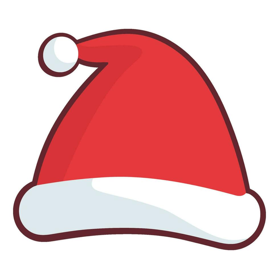 fri santa hatt vektor ClipArt, jul hatt illustration