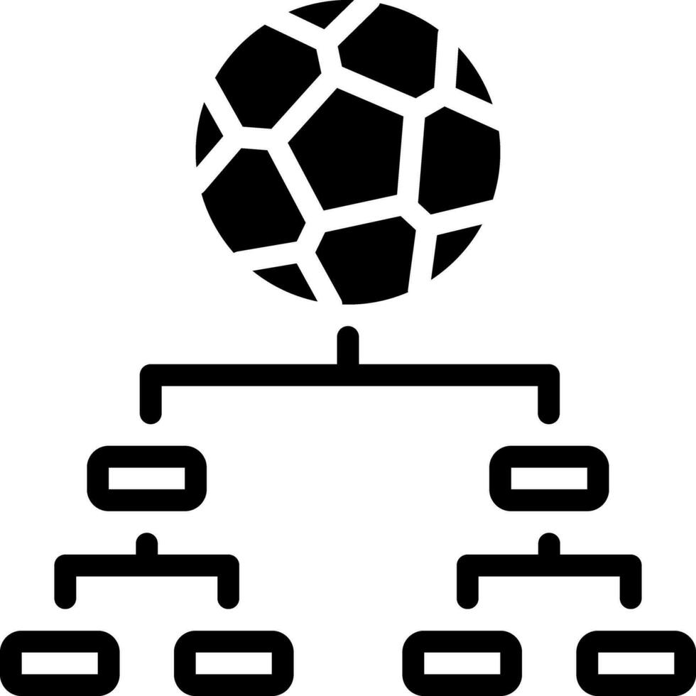 solide Symbol zum Turnier vektor