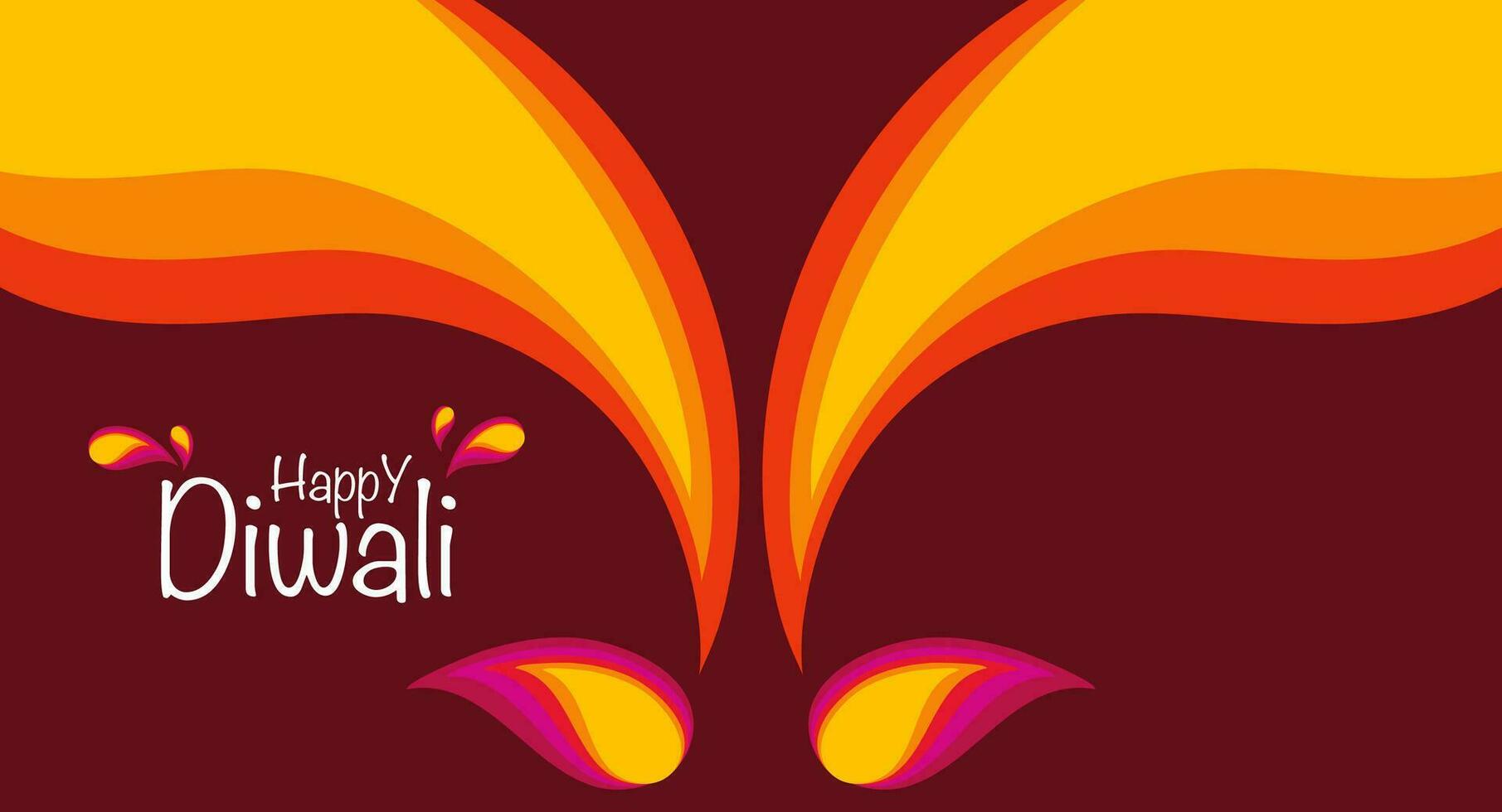 glad diwali festival bakgrund. diwali bakgrundsdesign för banner, affisch, flygblad, webbplatsbanner, vektor