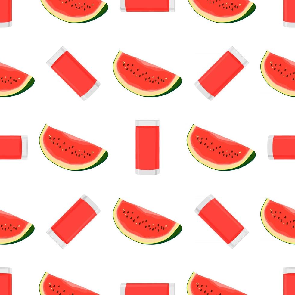 illustration på temafärgad saft i vattenmelonkopp vektor