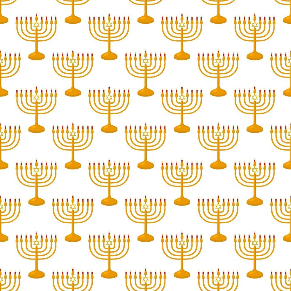 Illustration zum Thema großes farbiges Muster menorah vektor