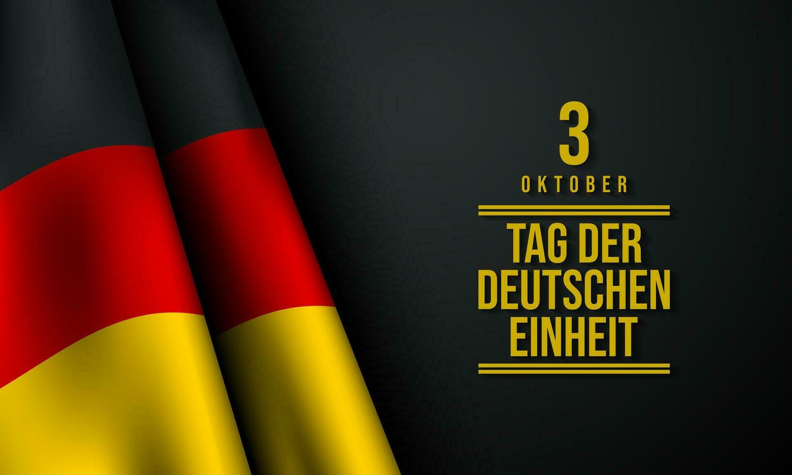 tysk enhetsdag bakgrundsdesign. vektor