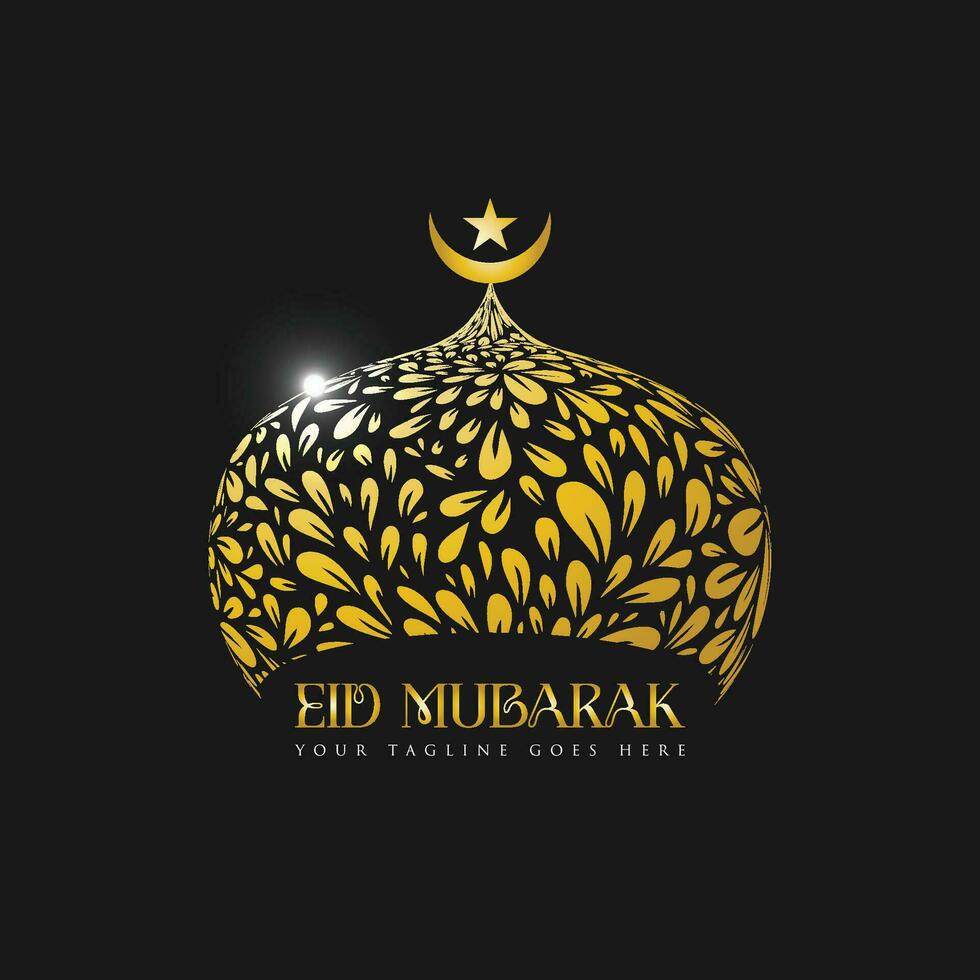 Eid Mubarak-Logo-Vektor vektor