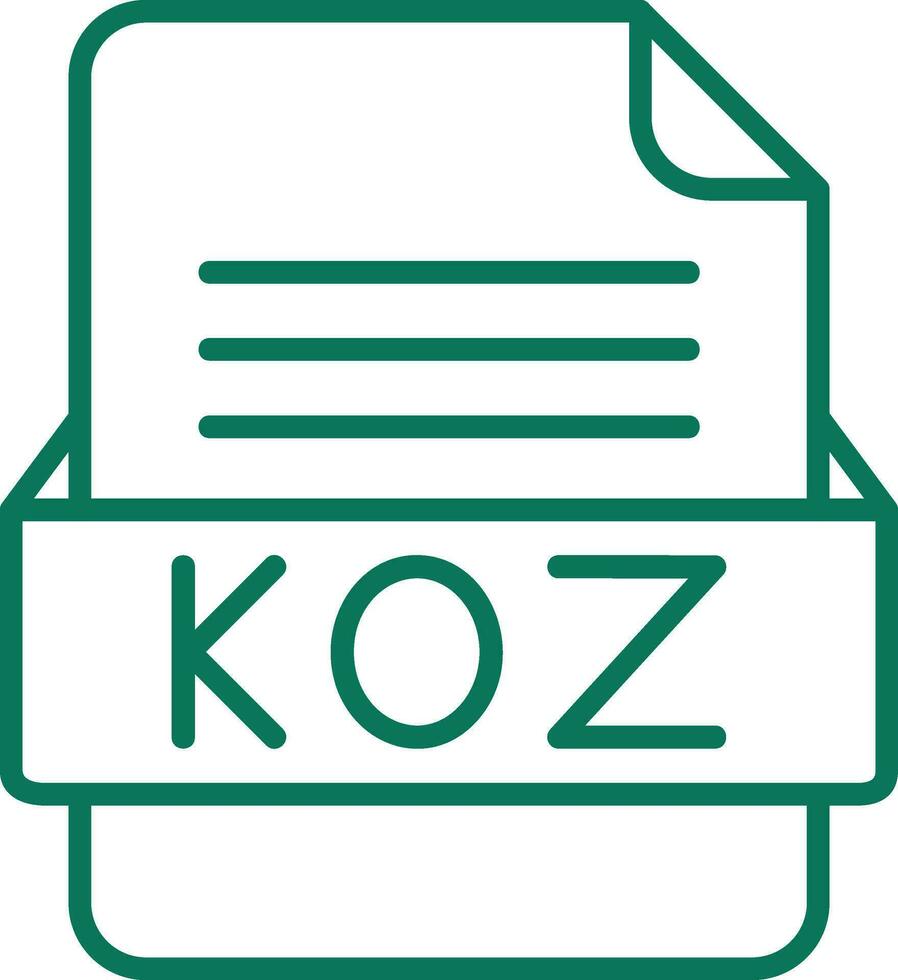 koz Datei Format Vektor Symbol